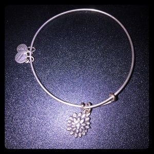 Lotus flower silver Alex & Ani bracelet